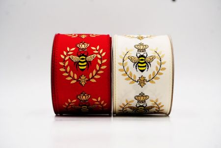 Μέλισσα & Λουλουδάτος Κήπος Άνοιξης Σατέν Κορδέλα_KW0069.KW0070.KW0071 (3)